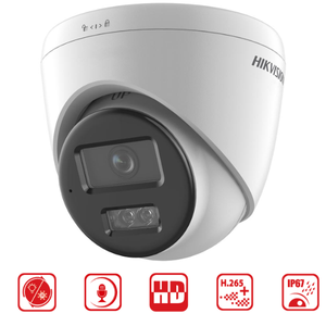 Hikvision DS-2CD1383G2-LIUF / 8 MP Smart Hybrid Light Fixed Turret Network Camera