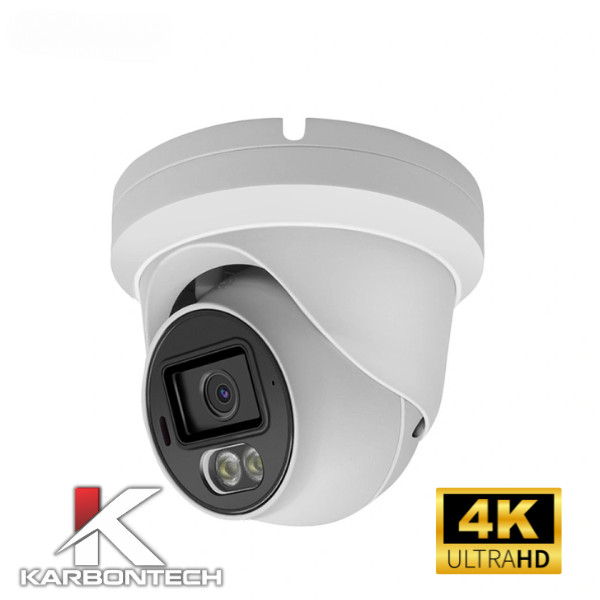 Hitosino 8MP 4K PoE IP Camera Hikvision Compatible Full Color Turret With MIC PG2387C