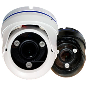 2MP 1080 HD Analog CCTV Dome Camera 4 in 1 (TVI-AHD-CVI-CVBS) 2.8 - 12mm Varifocal - Smart IR